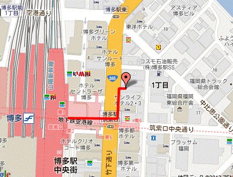 上野クリニック地図